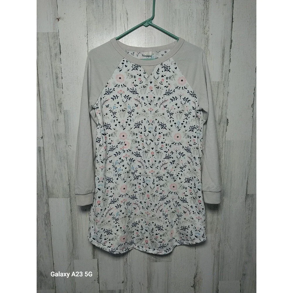 Gymboree Bunny Deer Enchanted Forest Woodland Print Girls Nightgown 14